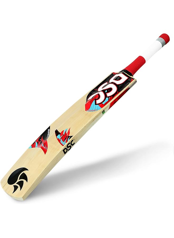 DSC Wildfire Scorcher Cricket Bat For Men And Boys (Beige Size Short Handle) Material: Kashmir Willow Lightweight Free Cover Ready To Play For Intermediate Player Ideal For Tennis Ball - Image 2