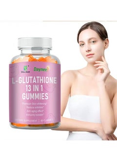Glutathione Collagen Glow Gummies Glutathione Collagen Gummies for Women Glow Beauty Collagen Gummies for Dark Spot Organic Collagen Gummies for Skin Care Anti-Aging