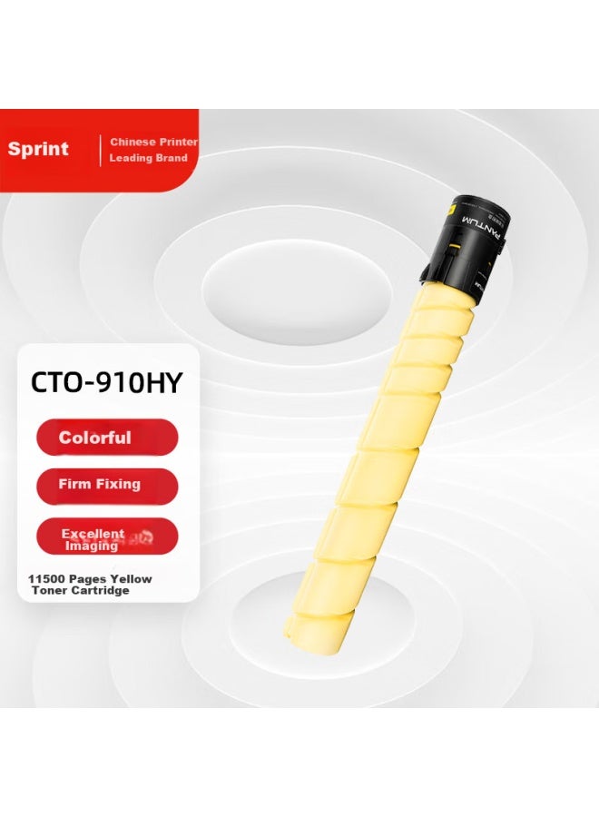 Pantum Cto-910hy Original Yellow Toner Cartridge, Compatible With Cm9105dn/cm9705dn Printers, Toner Powder, Drum Unit - Image 1
