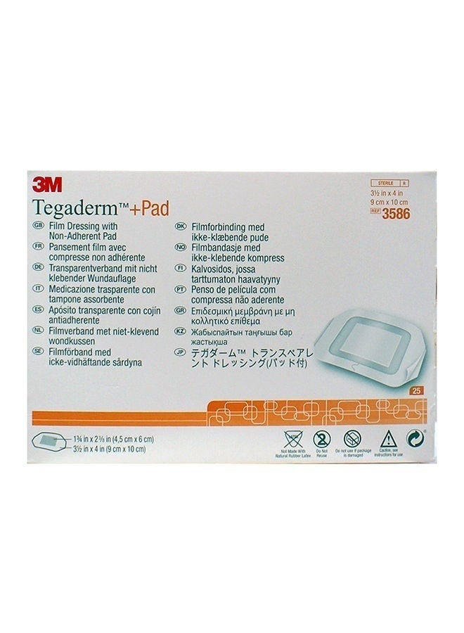 3M 3586 Tegaderm Pad, 25 Pcs