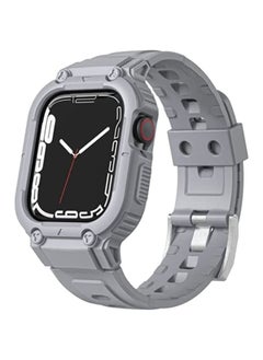 Band Armor Silicone Watch Band For Apple Watch Ultra 49mm Grey