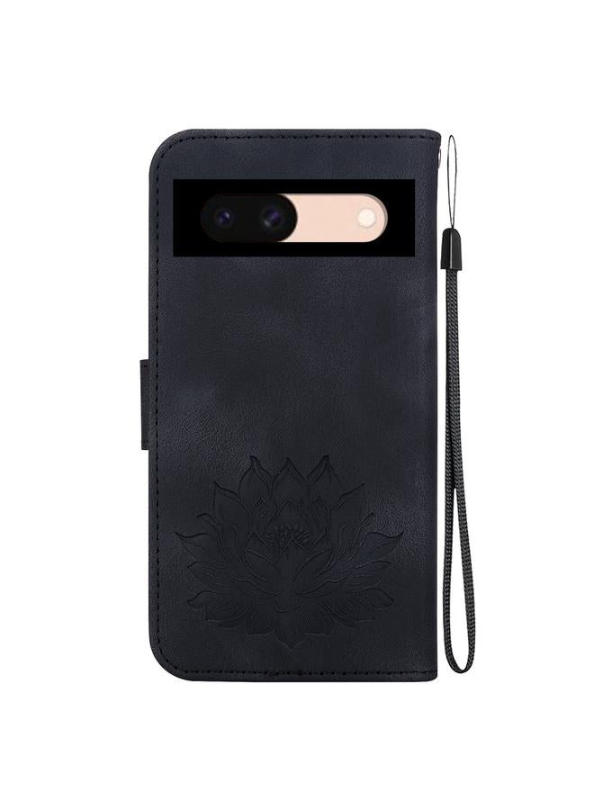 Zaboon Case For Google Pixel 8a Lotus Embossed Leather Phone Case  - Image 3