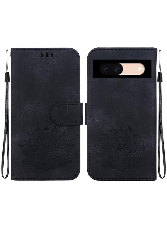 Zaboon Case For Google Pixel 8a Lotus Embossed Leather Phone Case  - Image 1