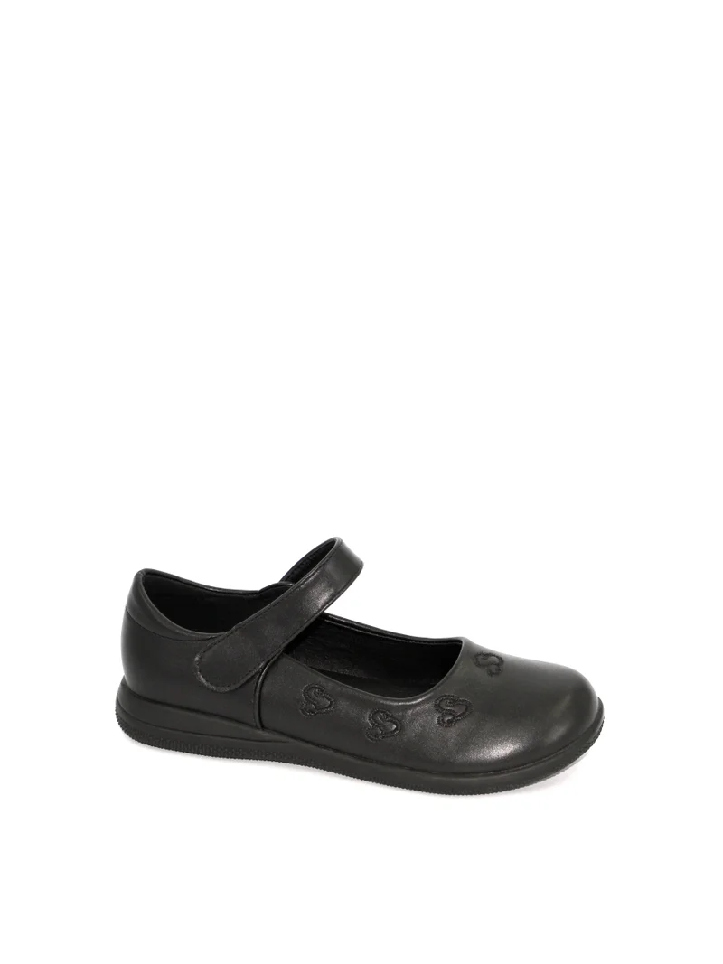 Geoomnii Girls School Shoes – Comfortable Black Formal Uniform Footwear for Daily Wear | Non-Slip Sole, Durable Stitching, Cushioned Insole | Back to School Essentials