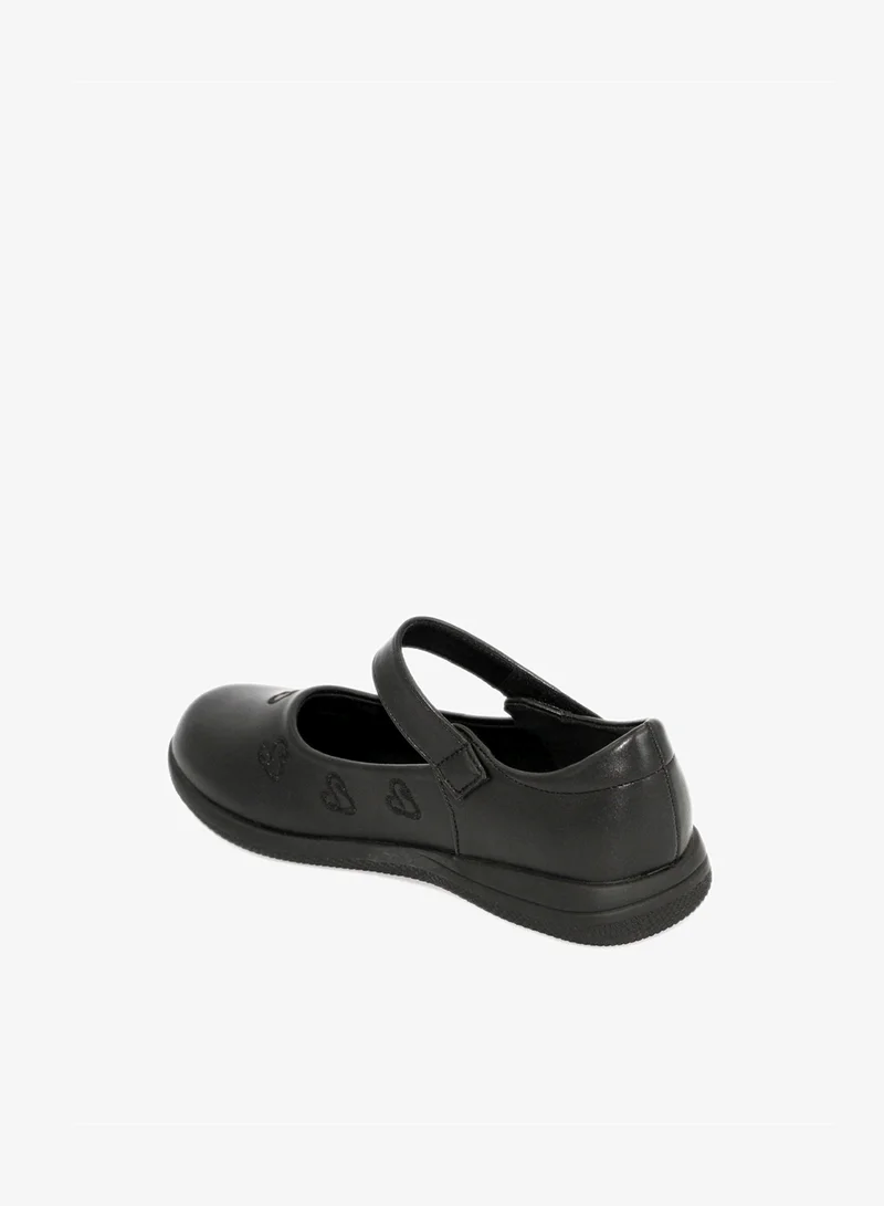 Geoomnii Girls School Shoes – Comfortable Black Formal Uniform Footwear for Daily Wear | Non-Slip Sole, Durable Stitching, Cushioned Insole | Back to School Essentials