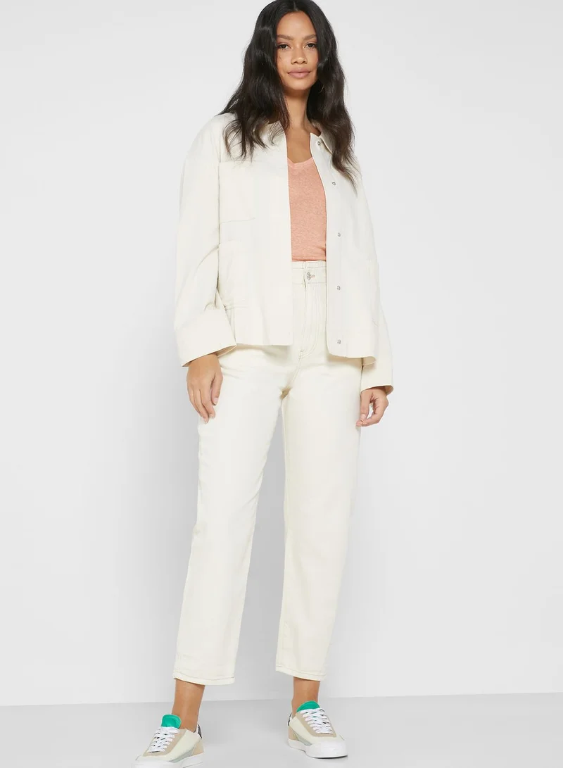 MANGO Pocket Detail Oversized Jacket