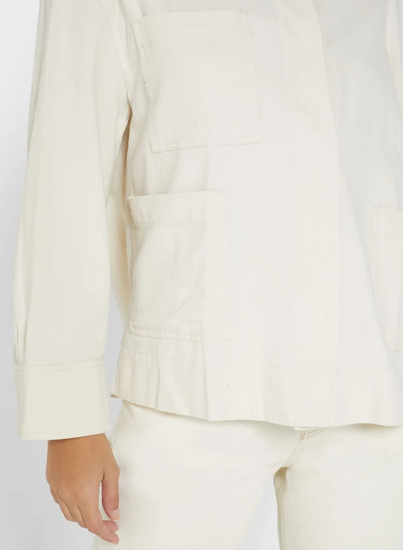 MANGO Pocket Detail Oversized Jacket