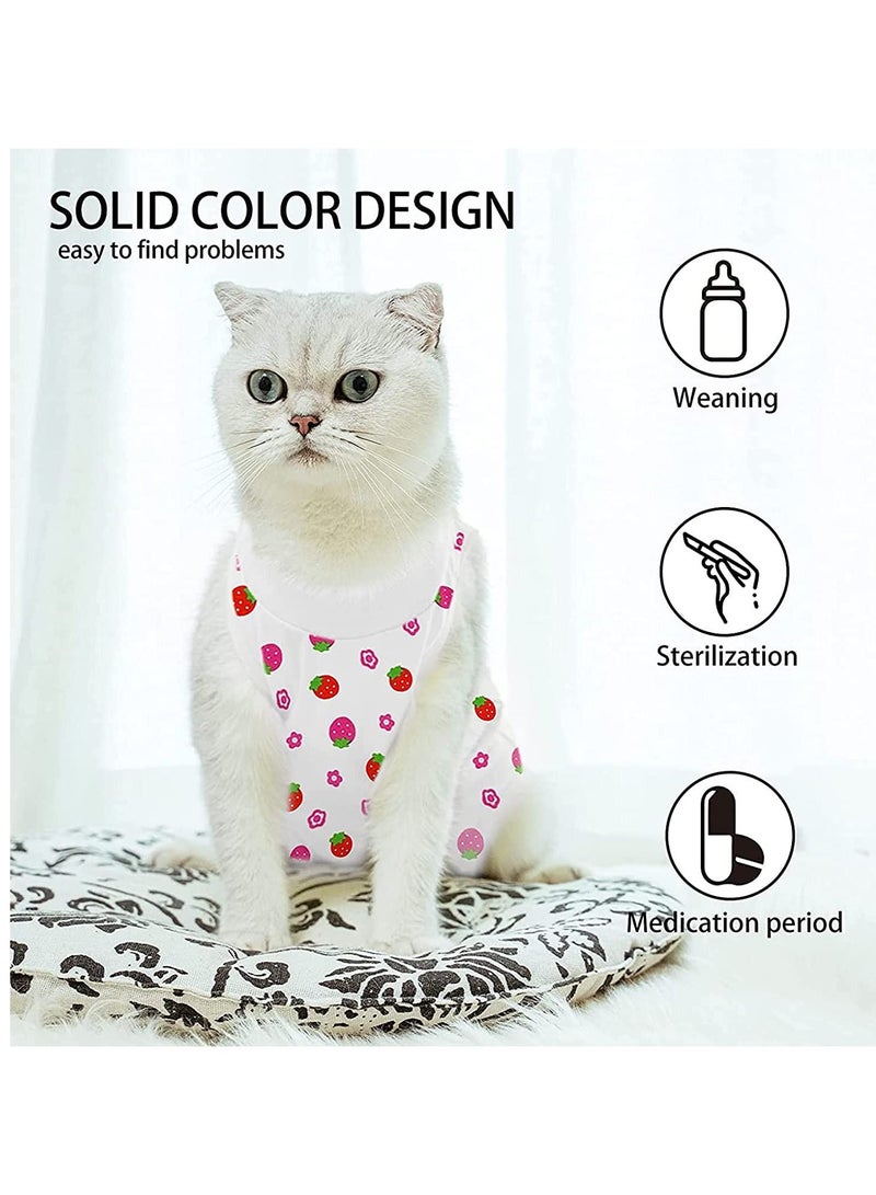 SYOSI Cat Recovery Suit for Abdominal Wounds or Skin Diseases After Surgery Wear Anti Licking Wounds Breathable E-Collar Alternative for Cats and Dogs Recommended by Vets - Image 5