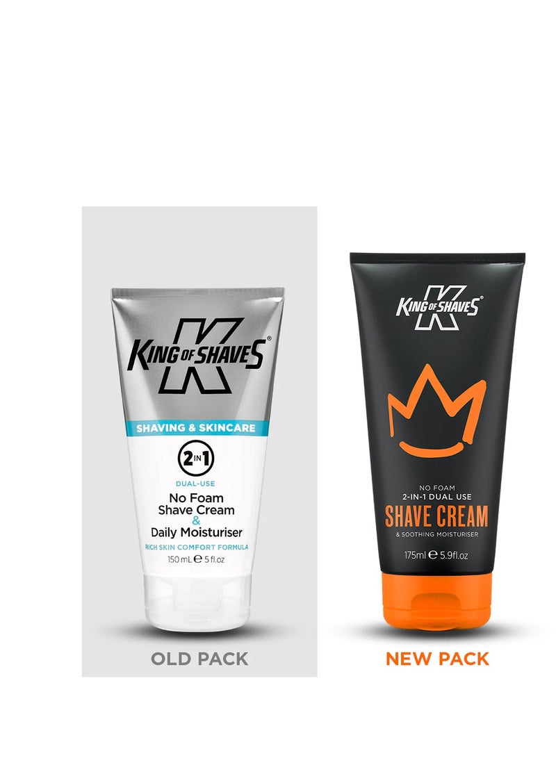King Of Shaves No Foam 2-IN-1 Dual Use Shave Cream & Soothing Moisturiser 175ml - Image 3