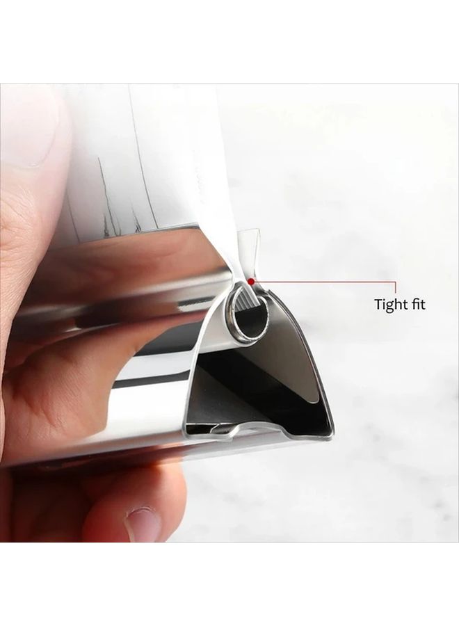 Stainless Steel Toothpaste Squeezer And Holder Manual Dispenser Portable Travel 1pc - Image 5