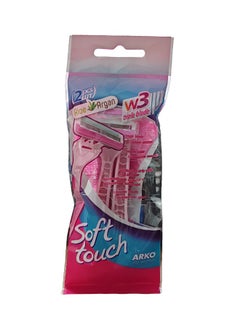 Two Piece Of Soft Touch W3 Triple Aloe Argan Blade Razor For Women