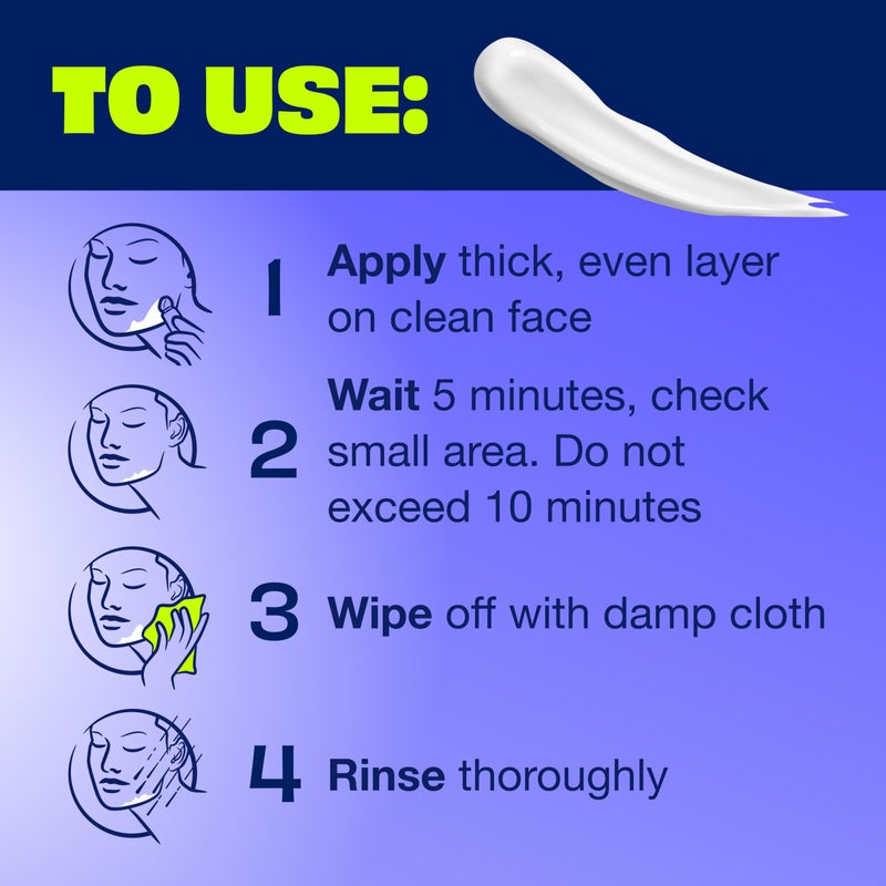 Nair كريم إزالة الشعر للوجه من NAIR - حل لبشرة ناعمة مع الكولاجين للعناية بالبشرة الحساسة - Image 5