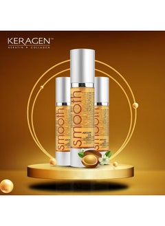 KERAGEN KERAGEN - Nourishing Hair Serum for Dry Damaged Hair - Argan Oil for Hair Treatment - Brilliant Shine, Heat Protection with Paraben, Phthalate and Sulfate Free Formula (1.7 Oz)  - Image 2