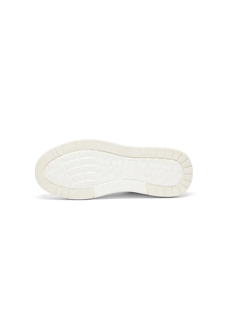 U.S. Polo Assn. Women's White Low-Top Sneakers - Chunky Outsole With Foam Padding, Minimalist Lace-Up Design