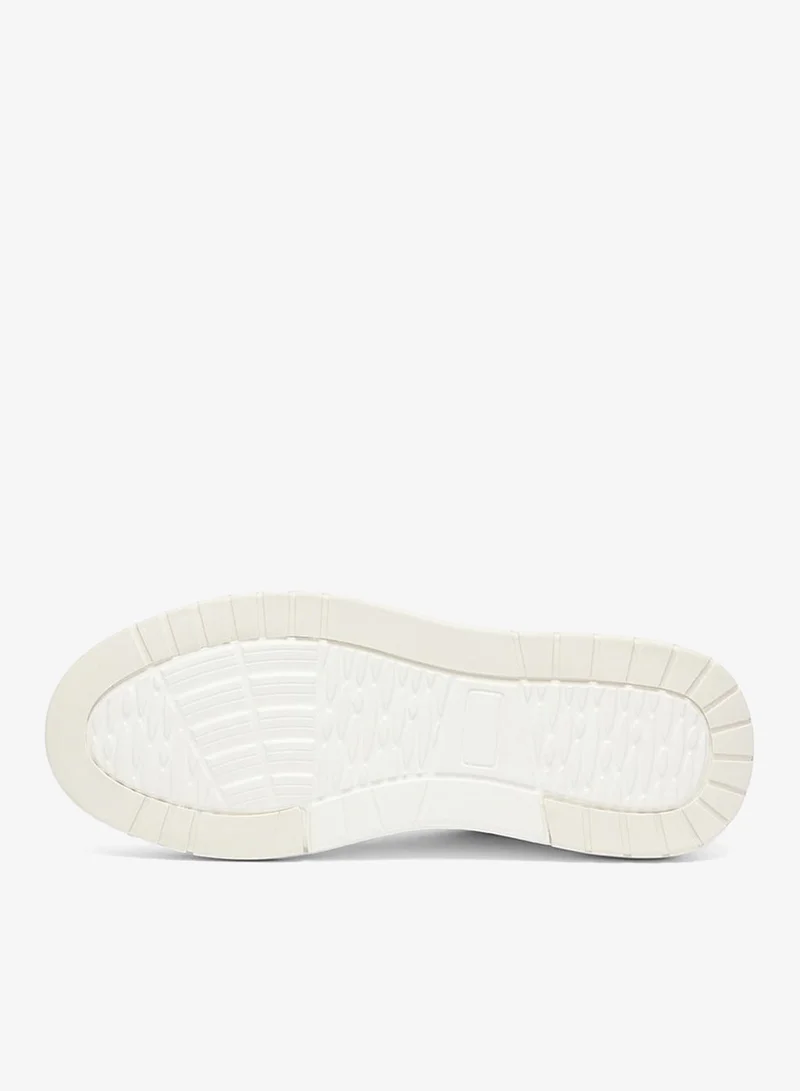 U.S. Polo Assn. White Women's White Low-Top Sneakers - Chunky Outsole With Foam Padding, Minimalist Lace-Up Design Shoes for Women | Best Price UAE