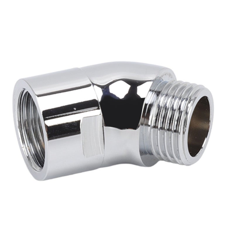 Handhold Shower Elbow Adapter 135 Degrees Shower Head Brass Elbow Adapter Shower Accessories G1/2in - Image 2