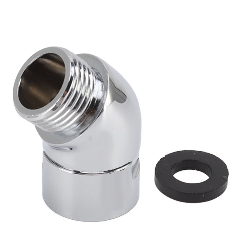 Handhold Shower Elbow Adapter 135 Degrees Shower Head Brass Elbow Adapter Shower Accessories G1/2in - Image 1