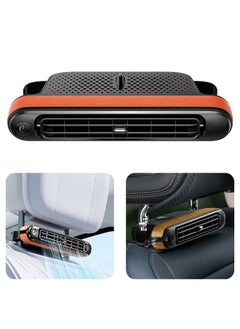 Golden Rose New Vehicle Fan, Car Cooling Fan for Vehicle, Car Rear Seat Fan USB Plug-In Dual Turbo 3 Speed Car Rear Seat, Mini Car Seat Back Cooling Fan Portable Headrest Cooler  - Image 1