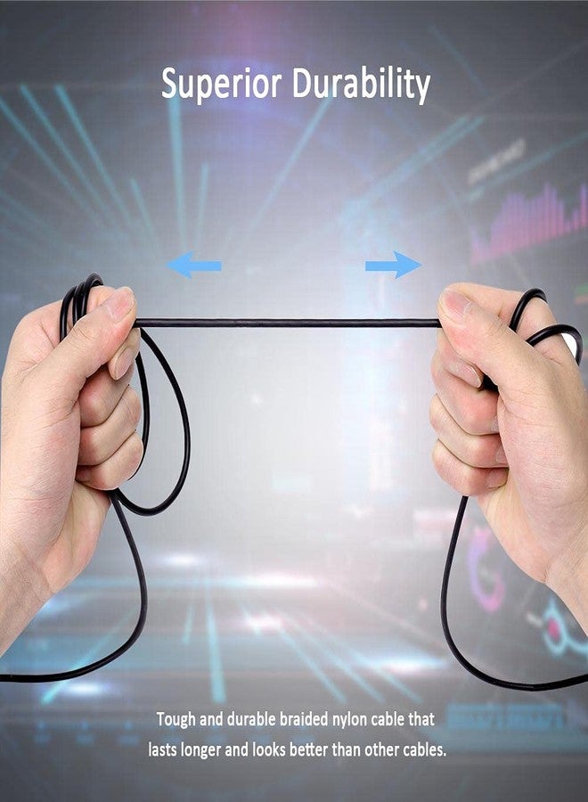 QJYTH Replacement Audio Cable Compatible with Steelseries Arctis 3 Headset, Aux Cable for Steel Series Arctis3, Arctis 5, Arctis Pro Headset, 1.5 m Black Cord - Image 4