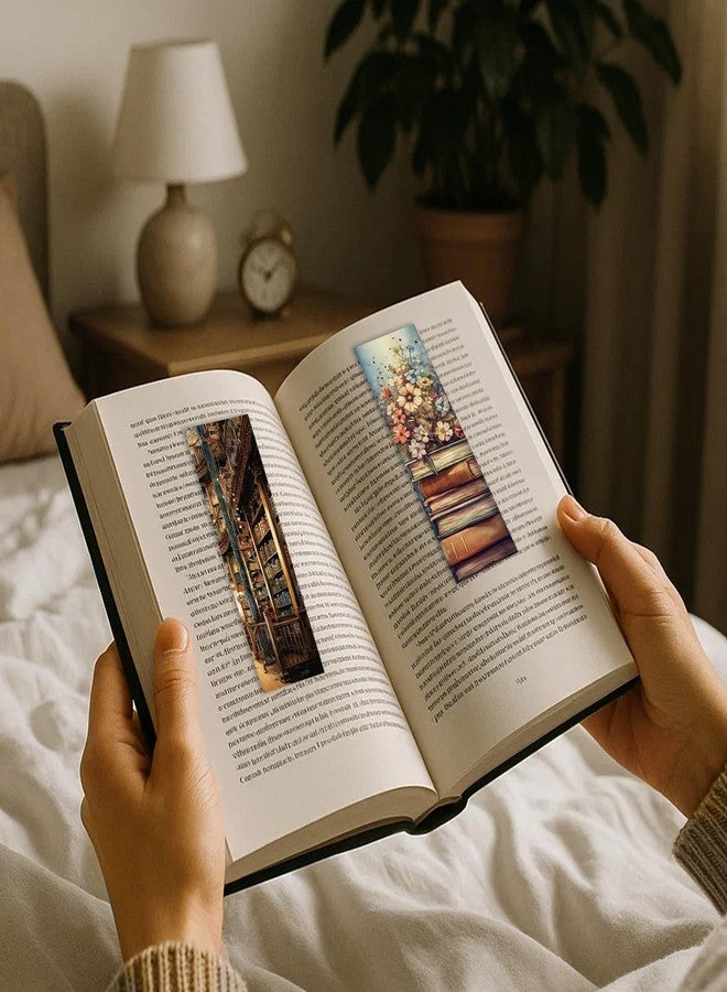 AFRITEE 100 Pcs Vintage Book Bulk Bookmark, Retro Floral Books Aesthetic Bulk Paper Bookmarks for Reading Lovers, Cottagecore Paper Bookmark Gift for Kids Girls Teachers Students - Image 2