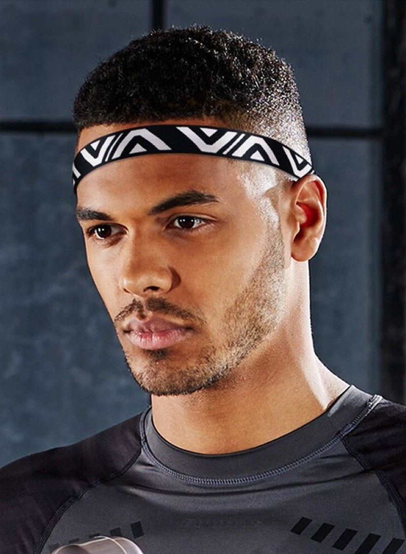 سبورت عصابة رأس للرجال والنساء عصابة رأس رياضية مثالية للتمارين الرياضية والجري واليوجا.هذا السوار الرياضي القابل للتنفس يمتص الرطوبة ويمتص العرق ، ويحافظ على رأسك باردًا بأناقة ونعمة - Image 4