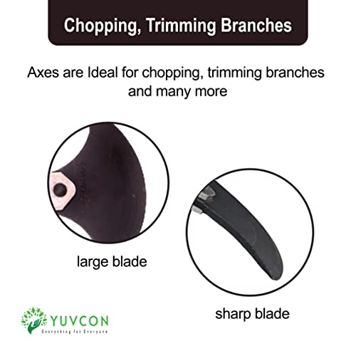 Yuvcon Axe Without Handle Made of Heavy Metal, for Splitting Wood and Notching Timber | Axe Tool for Tree Cutting - Image 5