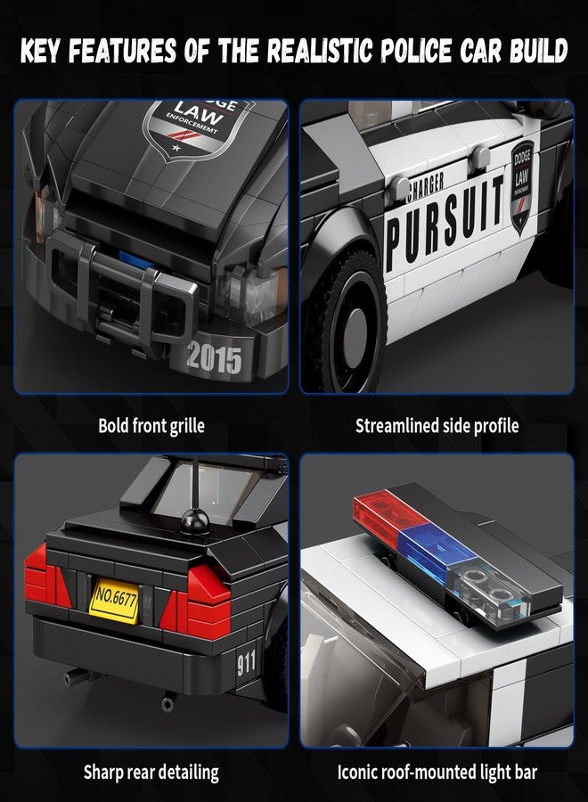 NEWABWN Police Car Toy Building Set, Compatible with Small Lego Cars, Custom Racing Car Building Blocks for Adults, Teens and Kids(404 PCS) - Image 4