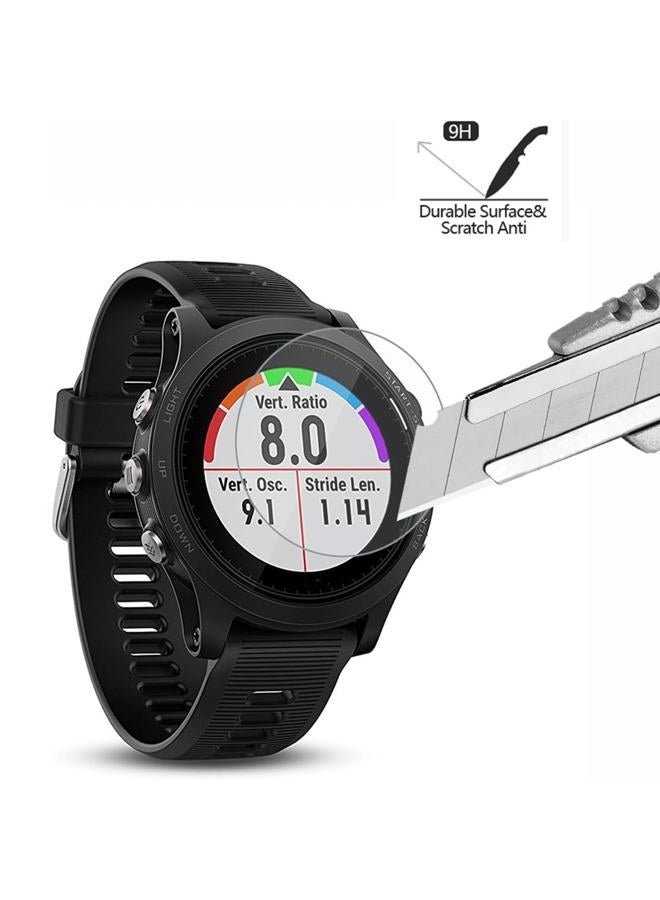 AKWOX (عبوة من 4) واقي شاشة زجاجي مقسى لجهاز Garmin Forerunner 935، [0.3 مم 2.5D عالي الدقة 9H] واقي شاشة شفاف متميز لجهاز Garmin Forerunner 935 - Image 4