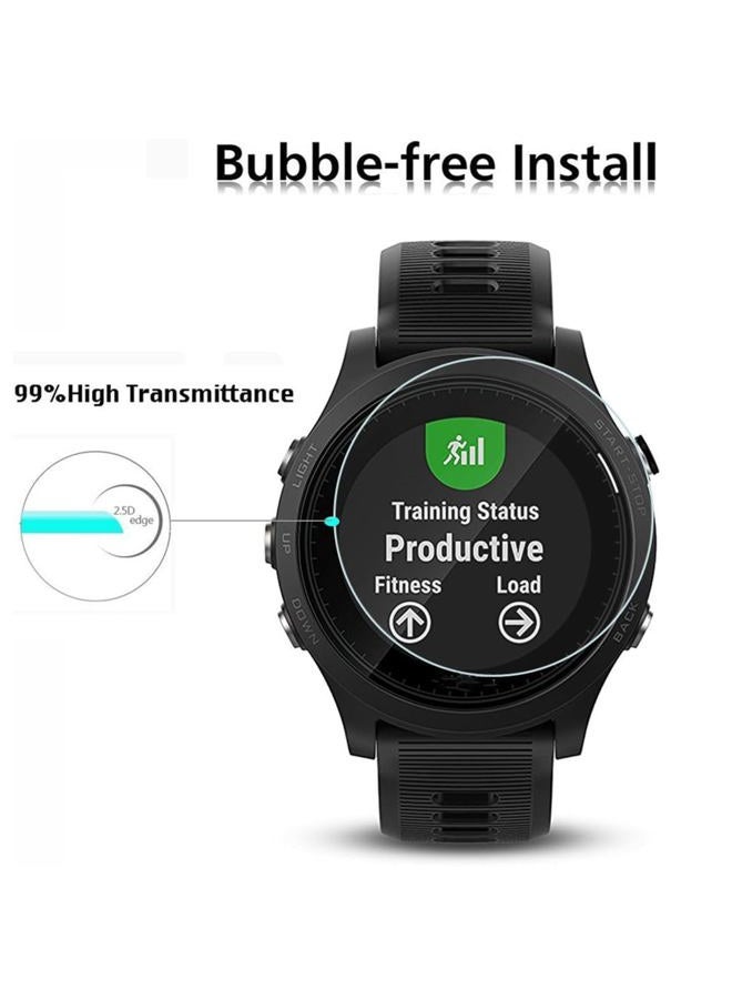 AKWOX (عبوة من 4) واقي شاشة زجاجي مقسى لجهاز Garmin Forerunner 935، [0.3 مم 2.5D عالي الدقة 9H] واقي شاشة شفاف متميز لجهاز Garmin Forerunner 935 - Image 5