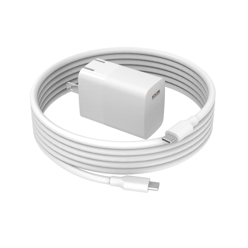 Superer Foldable 20W Fast Charging Fit for Google Pixel Charger- (Compatible with Pixel 8 8 pro 7 7a 7 Pro 6 6a 6Pro 5 5a 4a 4 3 3a 2 XL 2XL 3XL 4XL and 6Ft Charging Block Cable Power Cord) (White) - Image 1