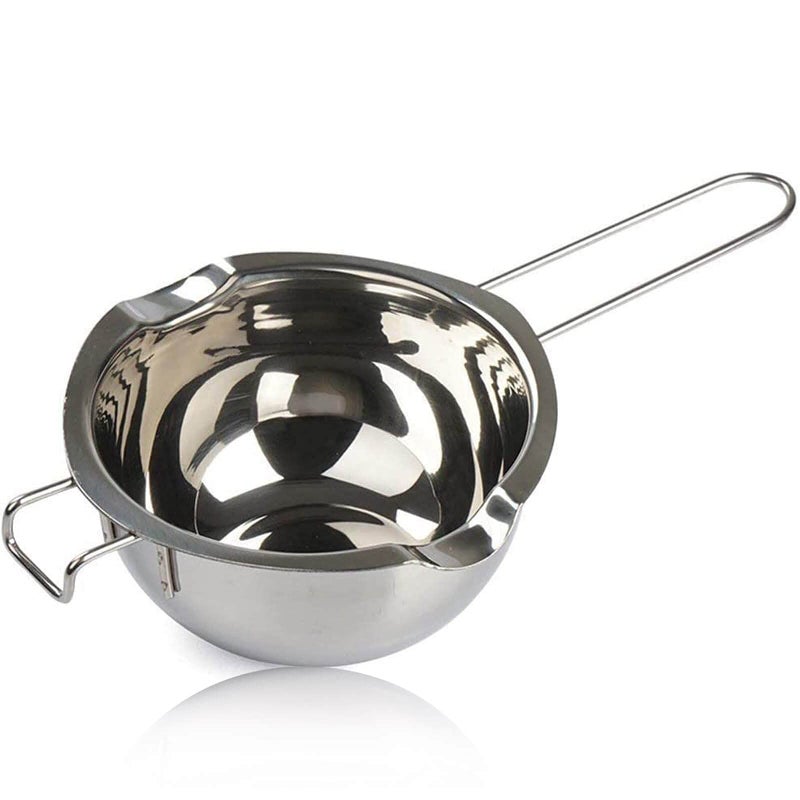 Double Boiler Melting Pot with 480MLCandle Making Kit304 Stainless Steel Melting Pot for Chocolate Butter Candy Cheese CaramelSoap and Wax Making
