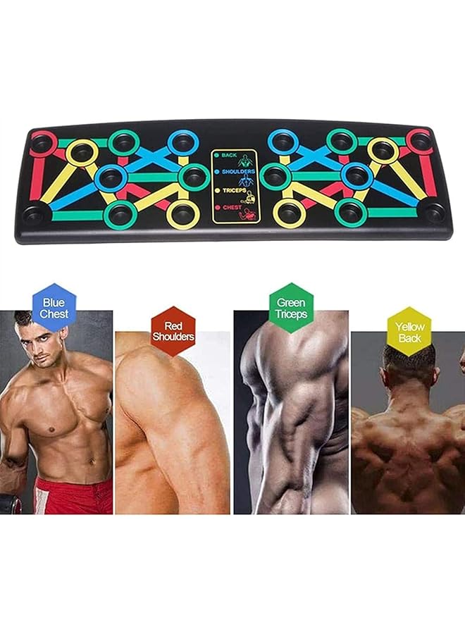 X spring Push Up Board 14 in 1 Multi function Push Up Stand Foldable Portable Home Gym Strength Training Equipment for Men and Women Push up Handles for Floor to Strengthen Arms Core and Back - Image 3