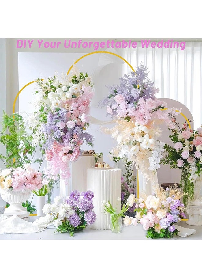 LENND - Arch Backdrop Stand, Metal Gold Wedding Arch Stand, 120*220CM Arched Backdrop Frame for Birthday Party Baby Shower Graduation Ceremony Decoration - Image 1