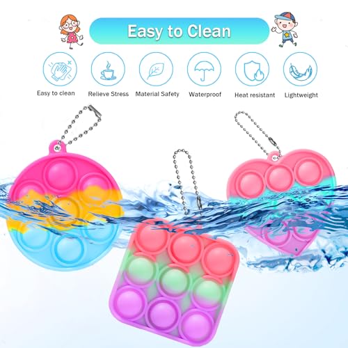 SINFOX 57PCS Party Favors for KidsFidget Toys Bulk Its Birthday Party Favors for Toddlers Adult Small Classroom Prizes Box Fidgets Toys for Kids Treasure Chest Goodie Bag Stuffers Bubbles Poppers - Image 5