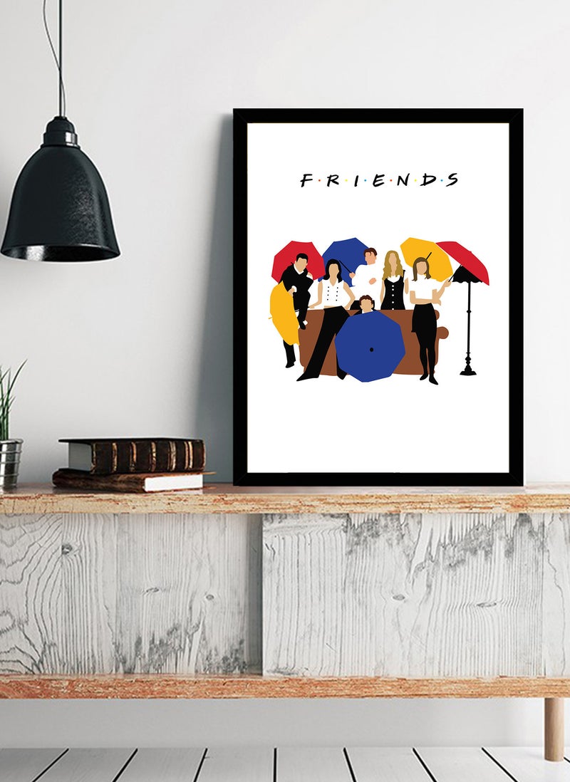 Spoil Your Wall Wall Posters with Opening Scene from Friends TV Series and Black Frame - Wall Arts Home Décor Photo Frames - 40x55cm by Spoil Your Wall  - Image 2