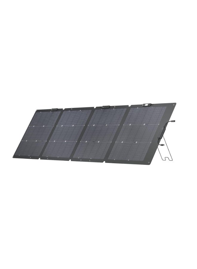 ECOFLOW لوحة شمسية قابلة للطي بوجهين EF ECOFLOW 220 واط، كاملة مع قاعدة قابلة للتعديل، مقاومة للماء IP68 ومتينة للعيش خارج الشبكة ومحطة الطاقة المحمولة EF ECOFLOW RIVER 2 Pro، بطارية LiFePO4 بسعة 768 واط ساعة، شحن سريع خلال 70 دقيقة، 4 مآخذ AC بقوة 800 واط (X-Boost 1600 واط)، مولد شمسي للتخييم في الهواء الطلق/المركبات الترفيهية/الاستخدام المنزلي. - Image 2