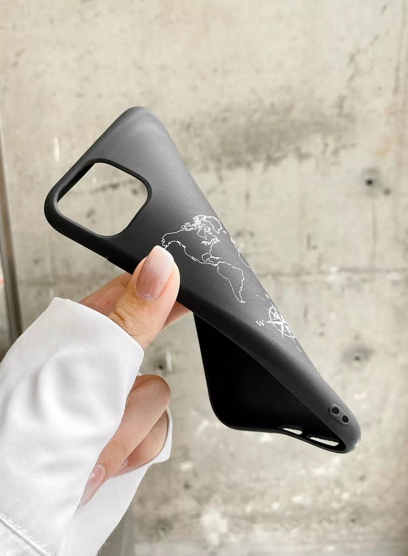 Map & Airplane Print Case Compatible With iPhone  - Image 3