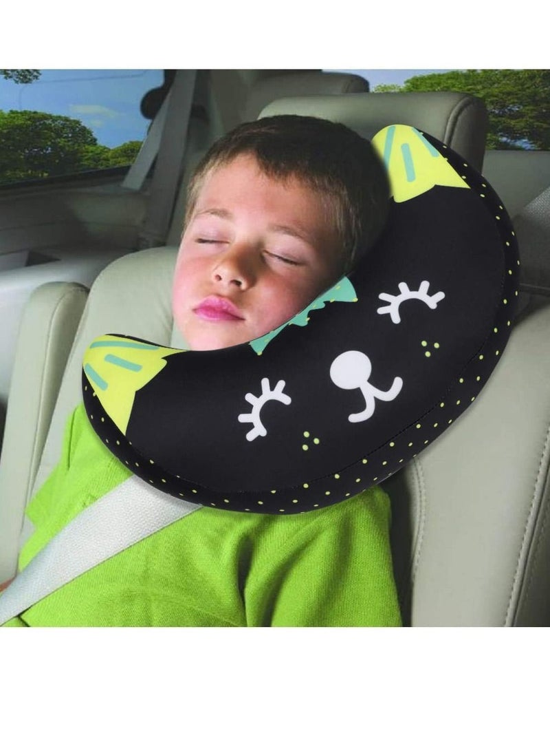 Car Seat Belt Cover for Kids, Soft Comfort Shoulder Pad, Safety Strap Cushion Protector, Travel Pillow Head Neck Support, Universal Fit Accessories Children - Image 3
