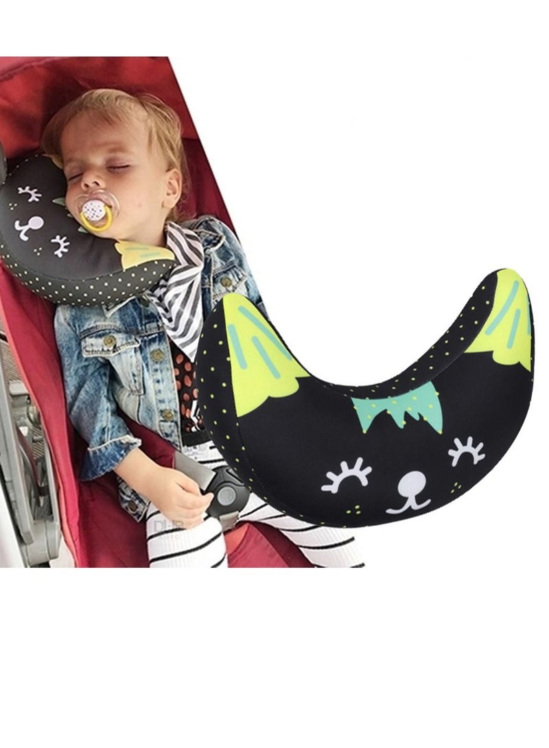 Car Seat Belt Cover for Kids, Soft Comfort Shoulder Pad, Safety Strap Cushion Protector, Travel Pillow Head Neck Support, Universal Fit Accessories Children - Image 1