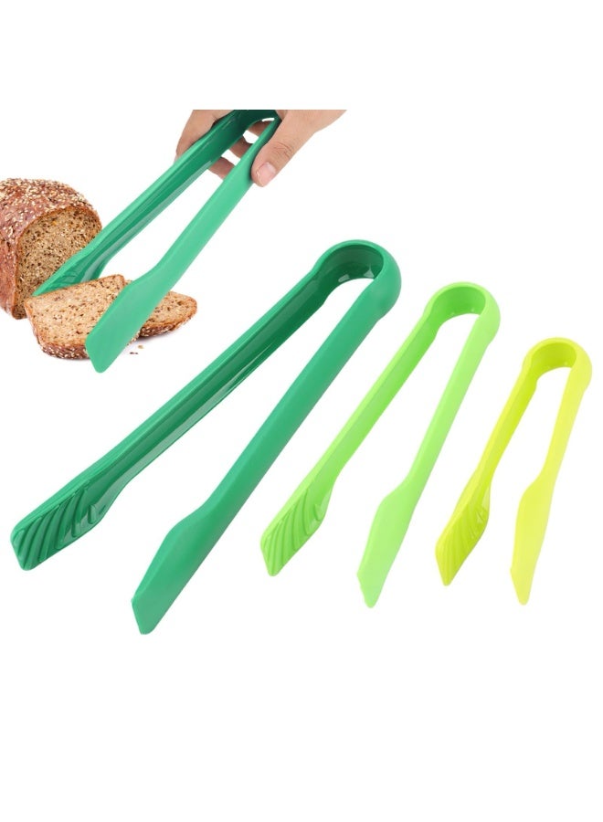 مجموعة ملقط تقديم بلاستيكية من 3PCS، مشبك مطبخ غير لاصق، ملقط خبز صغير ومتوسط كبير ملقط خبز للفرن سلطة شرائح لحم، أدوات تقديم ثلج الخضار وأدوات أدوات التقديم - Image 1