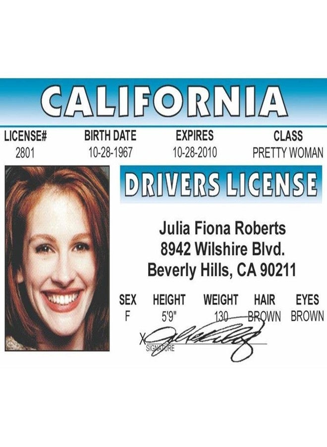 Signs 4 Fun NJRID Julia Roberts's Driver's License - Image 2