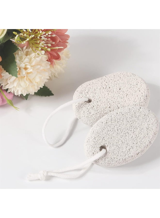 2PCS Natural Pumice Stone for Feet and Hands – Callus Remover & Exfoliating Foot File – Pedicure Tools for Removing Hard, Dead, and Dry Skin – Durable, Easy to Use, Hanging Rope Design - Image 5