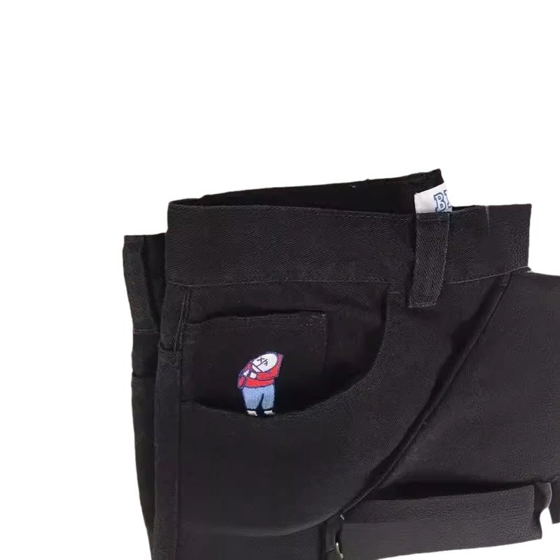 American Polar Big Boy Street Trend Hip-Hop Straight Casual Pants Men'S Micro All-Match Jeans - Image 5