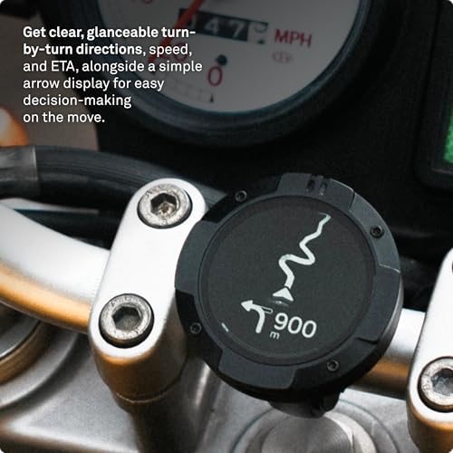 Beeline Moto II Next Gen Motorcycle GPS Tracker Compact Design Waterproof Build Simple Display 14Hour Battery Glove Friendly Motorcycle Sat Nav Perfect for Adventure Daily Commutes Black - Image 3