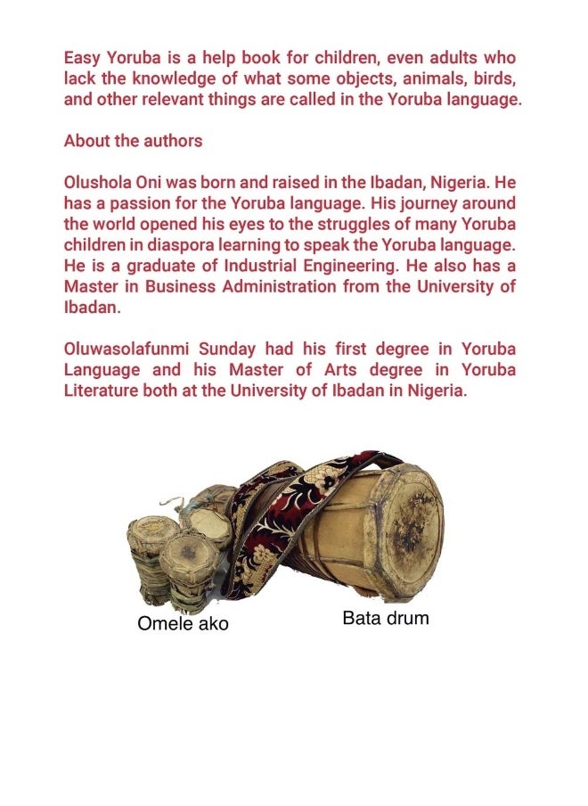 EASY YORÙBÁ: Learning the Language  - Image 2