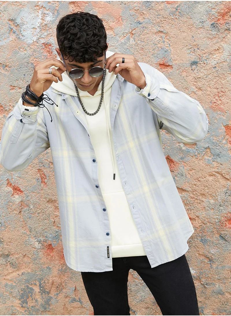 كامبوس سوترا Men's Tartan Plaid Button Up Shirt