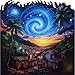 Mys Aurora 500 Pieces Puzzles for Adults Starry Night Wooden Puzzles Unique Shaped Jigsaw Puzzle Birthday Scenery Gift Challenging Family Game for Kids and Adults 159 159 Inches - Image 2