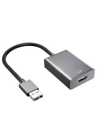USB2.0/3.0 بدون محرك إلى HDMI يدعم الصوت USB إلى Hdmi 1080p مضيف الكمبيوتر إلى التلفزيون - اللون: 3.0 إلى Hdmi-رمادي - pzsku/Z3F566AE5417CE3D3E198Z/45/_/1742366809/08974ac0-aa05-4038-91fd-3c559f9835b1