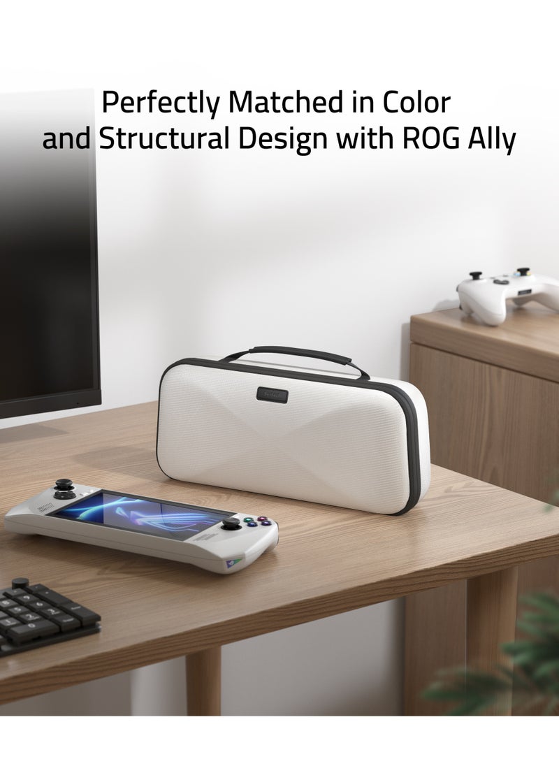 E500 | Storage case for Asus Rog Ally & Rog Ally X | White