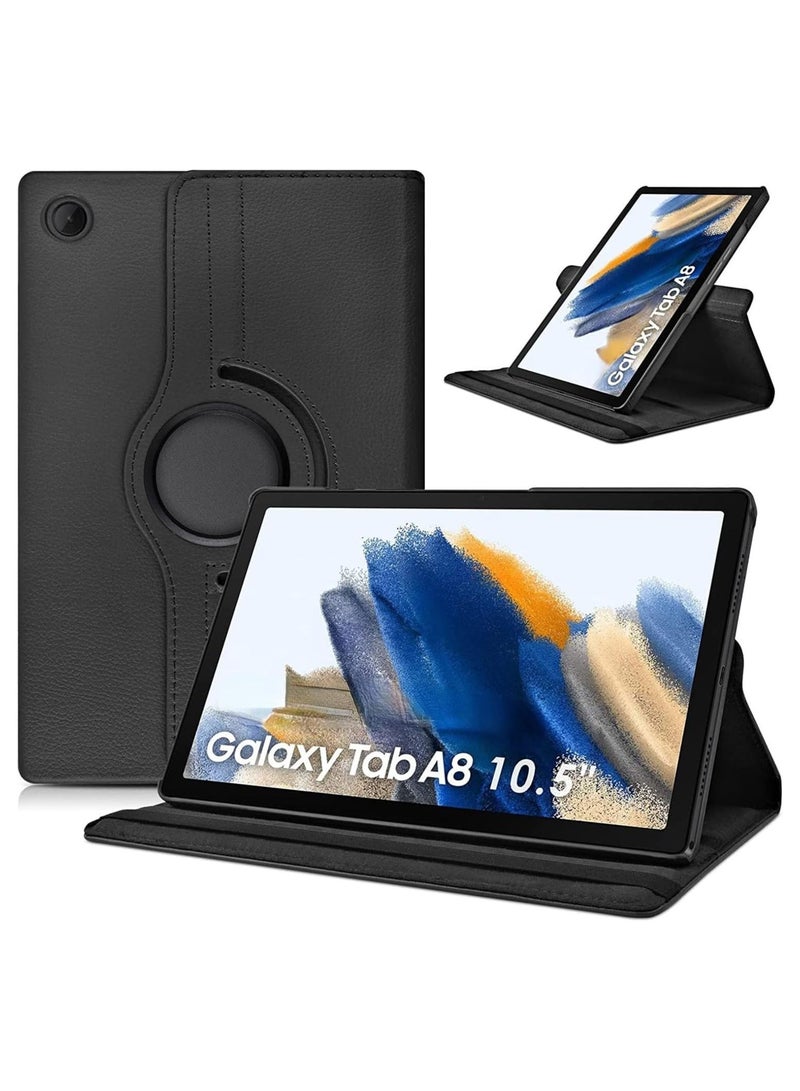 Case Compatible with Galaxy Tab A8 10.5" Case (SM-X200/X205/X207), Galaxy Tab A8 Case 10.5 inch,Auto Sleep/Wake 360° Rotating Stand Folio Leather Case for Tab A8 2022 - Image 1